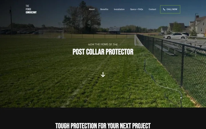 The Fence Consultant website desktop view