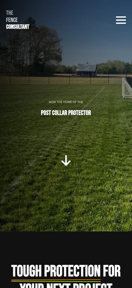 The Fence Consultant website mobile view