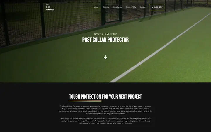The Fence Consultant landing page homepage