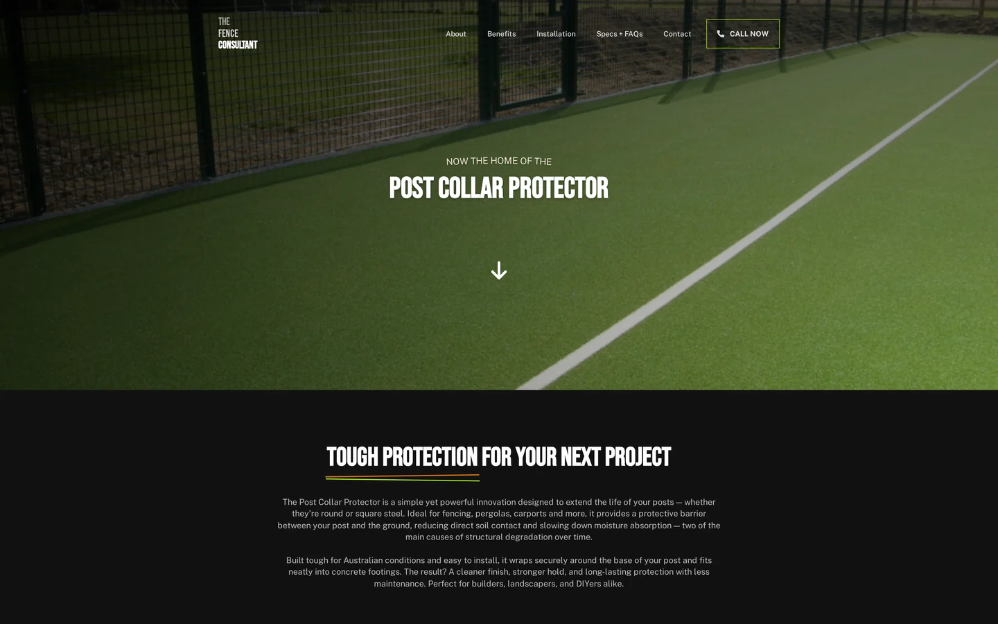 The Fence Consultant landing page homepage