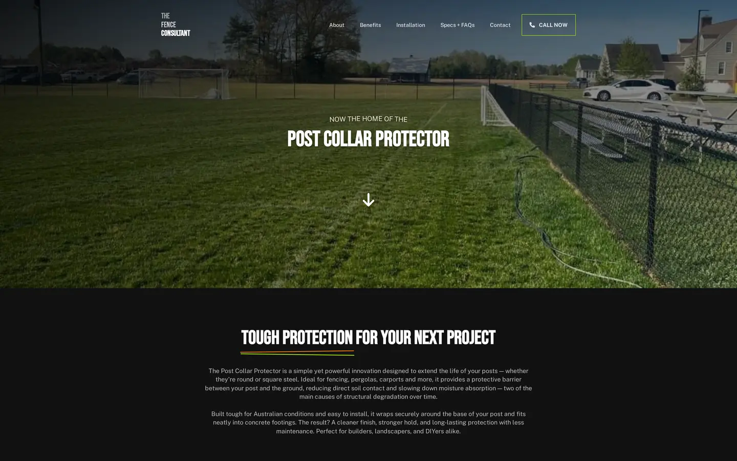 The Fence Consultant landing page homepage